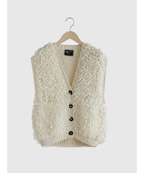FIKA. ベスト ジレ Loop yarn knit vest レディース : ZOZOTOWN