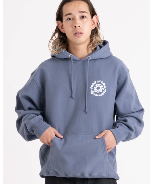 Lサイズ　O.S.P フード付きクールフィーリング長袖ウェア PORT OF CALL パーカー HOODIE/PORT CALLサーフィン柄パステル