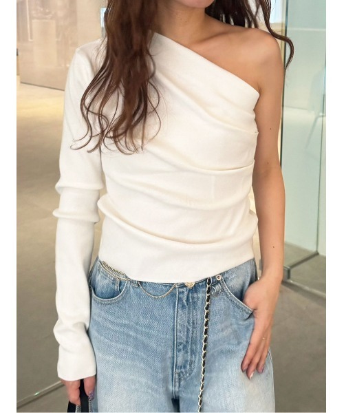 見逃し厳禁！おトクな LILY BROWN ニット セーター ワンショルダーデコルテニット トップス