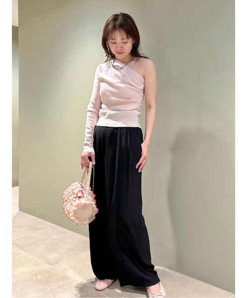 LILY BROWN ニット セーター ワンショルダーデコルテニット