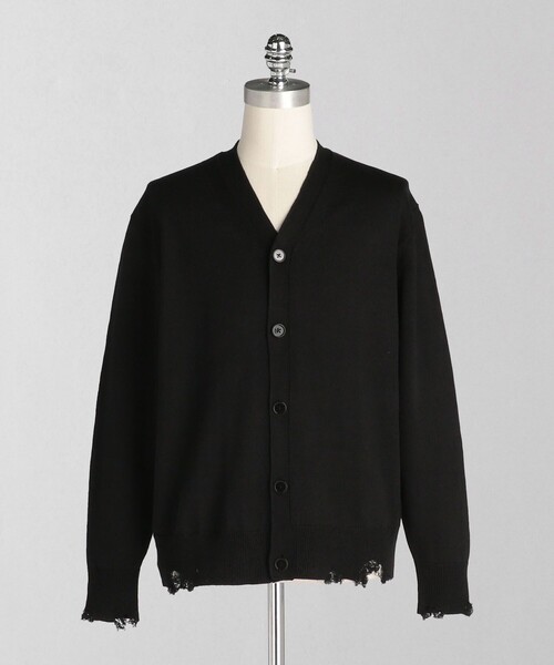 カーディガン 「LOEFF」ダメージ カーディガン UNISEX レディース メンズ