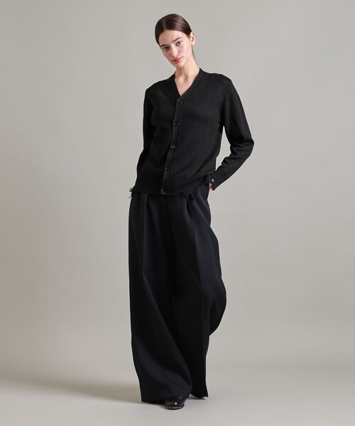 カーディガン 「LOEFF」ダメージ カーディガン UNISEX レディース メンズ LOEFF＞ダメージ カーディガン UNISEX（カーディガン/ボレロ