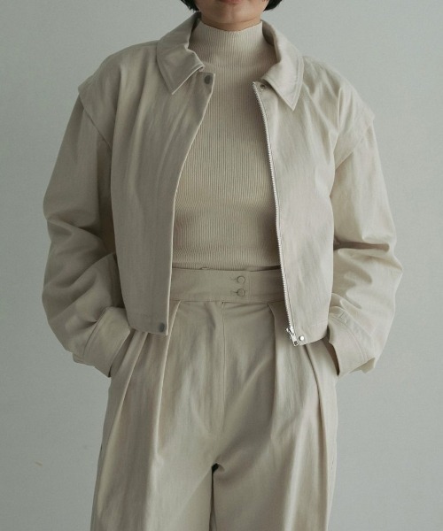 【新品】anuke Twill Jacket anuke（アンヌーク） ジャケット テーラードジャケット 2way Twill