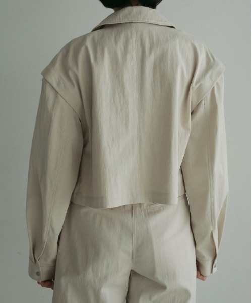 anuke（アンヌーク） ジャケット テーラードジャケット 2way Twill