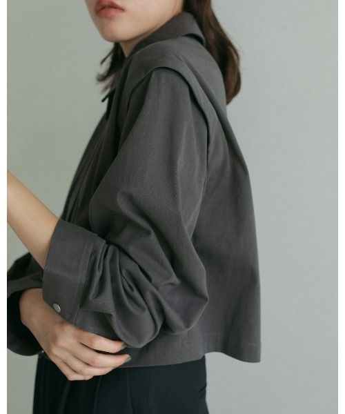 anuke（アンヌーク） ジャケット テーラードジャケット 2way Twill