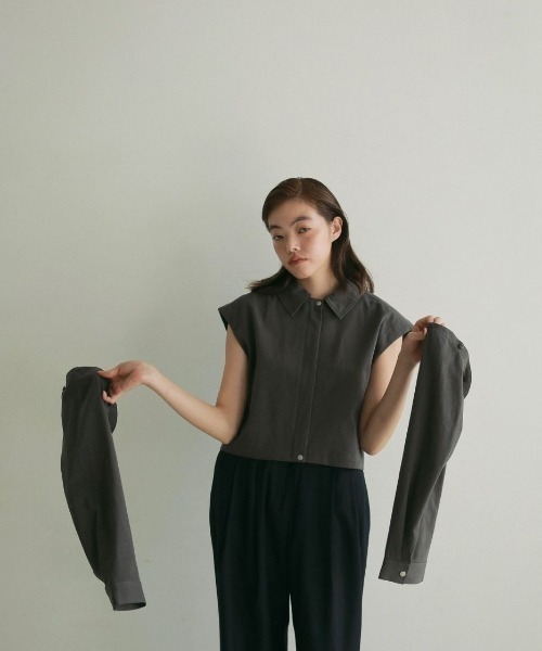 anuke（アンヌーク） ジャケット テーラードジャケット 2way Twill