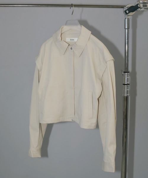 超美品 anuke アンヌーク Twill Over Jacket 38 anuke（アンヌーク）の「Twill Over Jacket（テーラードジャケット