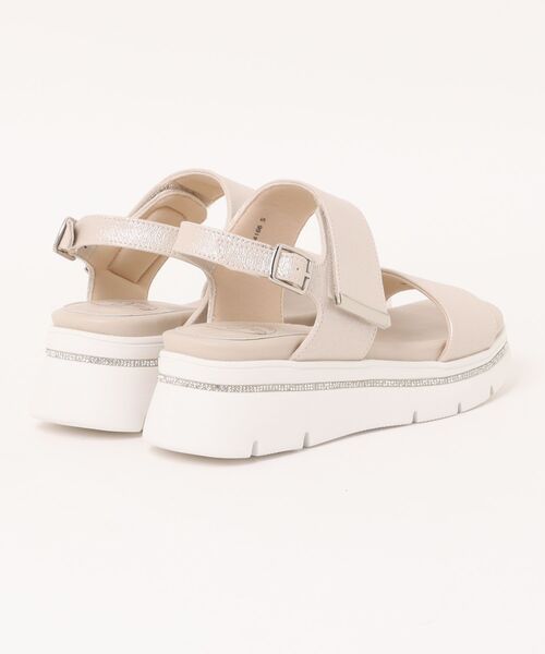 箱付　ワイスリー　SANDAL　厚底プラットフォームベルクロストラップサンダル 厚底 サンダル トラックソールベルクロストラップサンダル レディース