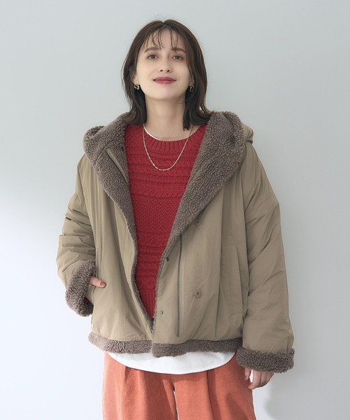 「studio CLIP」 ジップアップブルゾン LARGE ブラック レディース_画像2