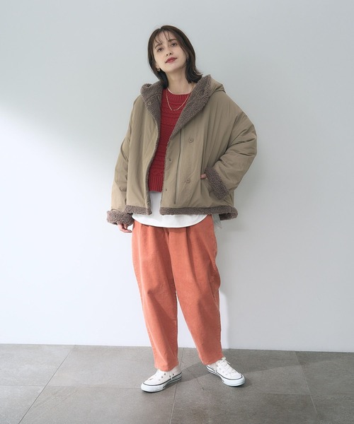 「studio CLIP」 ジップアップブルゾン LARGE ブラック レディース_画像5