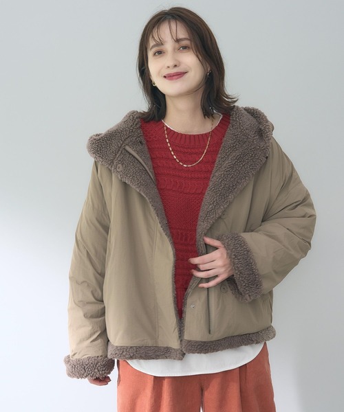 「studio CLIP」 ジップアップブルゾン LARGE ブラック レディース_画像6