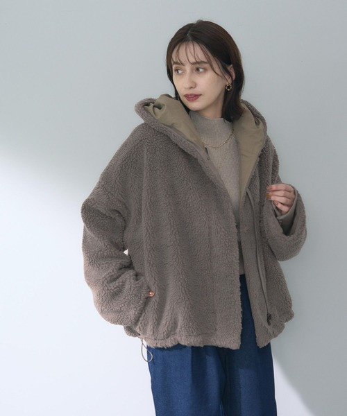 「studio CLIP」 ジップアップブルゾン LARGE ブラック レディース_画像7