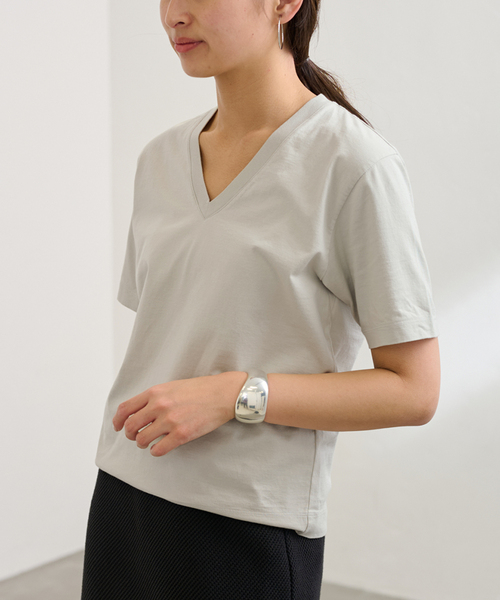FRAMeWORK tシャツ 「追加」LOEFF/ロエフ 別注スビン天竺Vネック
