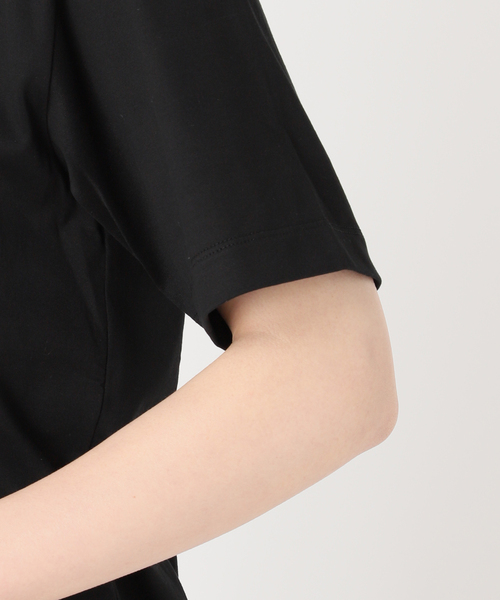 〈FRAMeWORK 〉LOEFF 別注スビン天竺VネックTシャツ/ネイビー ≪追加≫LOEFF/ロエフ 別注スビン天竺VネックTシャツ（Tシャツ