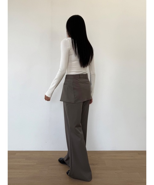 Didot.showroom スラックス パンツ ブーツカットスラックス レディース