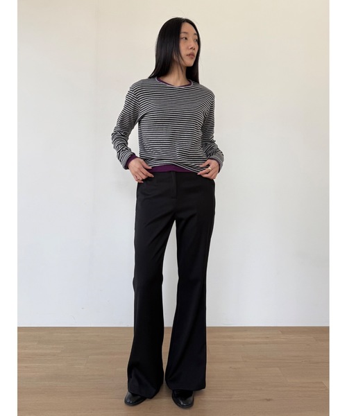 Didot.showroom スラックス パンツ ブーツカットスラックス レディース