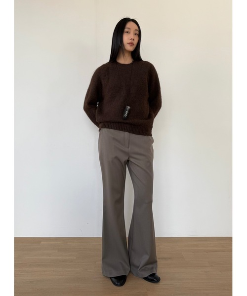 Didot.showroom スラックス パンツ ブーツカットスラックス レディース