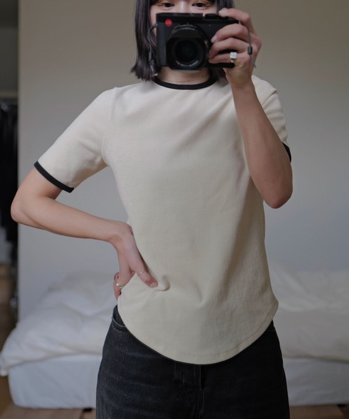 【インフルエンサーkuronekoさんコラボ】パイルリンガーTシャツ A part by tシャツ 「インフルエンサーkuronekoさんコラボ