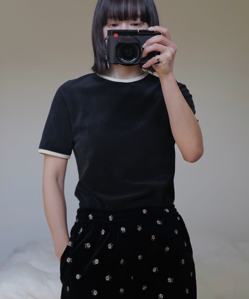 【インフルエンサーkuronekoさんコラボ】パイルリンガーTシャツ インフルエンサーkuronekoさんコラボ】パイルリンガーTシャツ（T