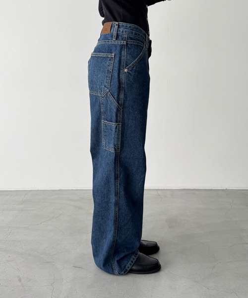 CANAL JEAN El mar ペインターデニムパンツSサイズ キャナルジーン CANAL JEAN El mar ペインターデニムパンツ