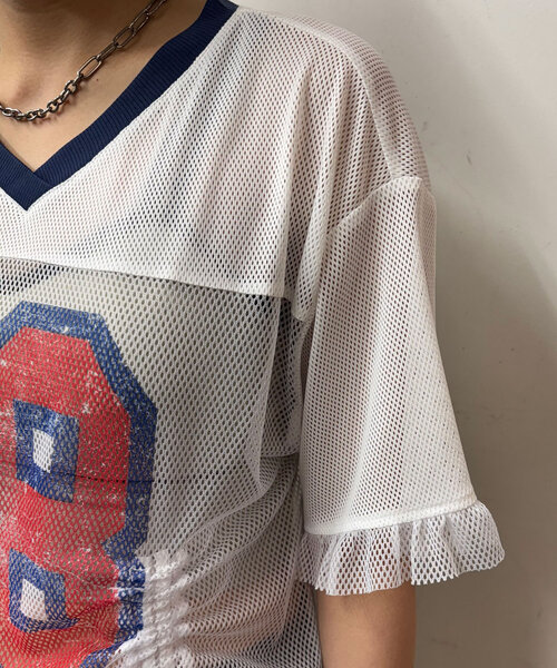 tシャツ メッシュナンバリングシャーリングTee レディース | CIAOPANIC | 16