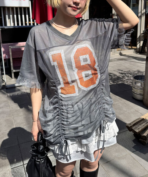 tシャツ メッシュナンバリングシャーリングTee レディース | CIAOPANIC | 21