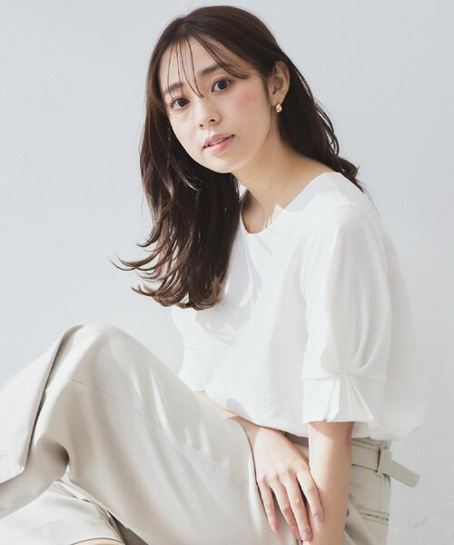 シャツカラーブラウス index ブラウス シャツ 「8色展開/XS-LLサイズ」タック