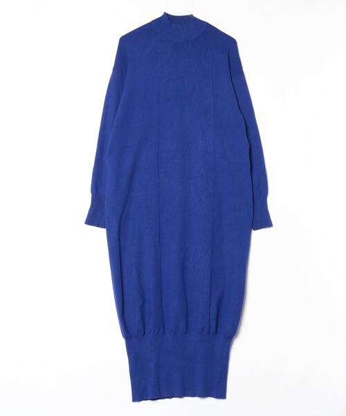 [美品]UN3D アンスリード ニット ロングワンピース ネイビー F UN3D.（アンスリード） ニットワンピース 38 ネイビー レディース