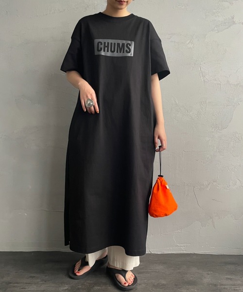 チャムス　ワンピース CHUMS セール チャムス ワンピース Heavy Weight Border L/S