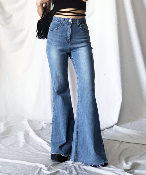 [me+em select] ботинки cut Denim брюки MEDIUM черный женский 