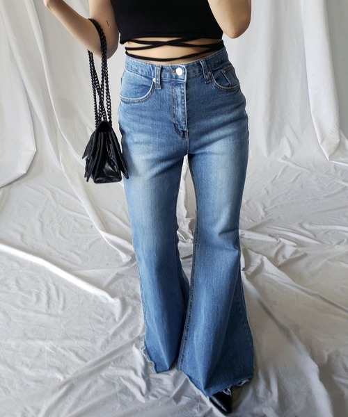 [me+em select] ботинки cut Denim брюки MEDIUM черный женский 