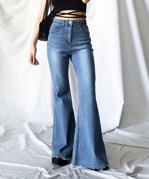 [me+em select] ботинки cut Denim брюки MEDIUM черный женский 