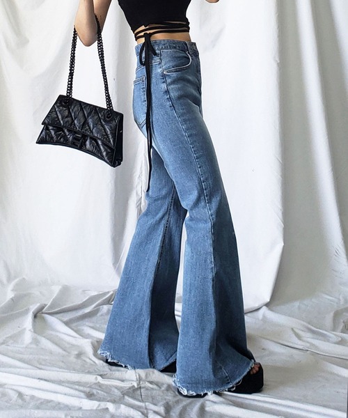 [me+em select] ботинки cut Denim брюки MEDIUM черный женский 