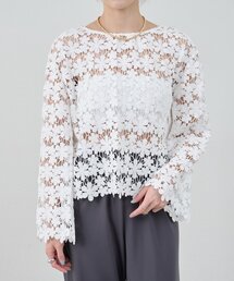 ブラウス シャツ 「2WAY仕様」クロシェレース2WAYトップス レディース｜ZOZOTOWN Yahoo!店