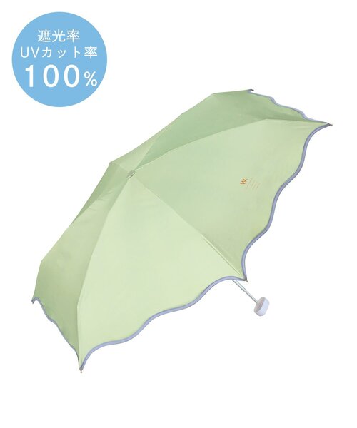 BIRTHDAY BAR 折りたたみ傘 WAVE PIPING PARASOL mini 遮光