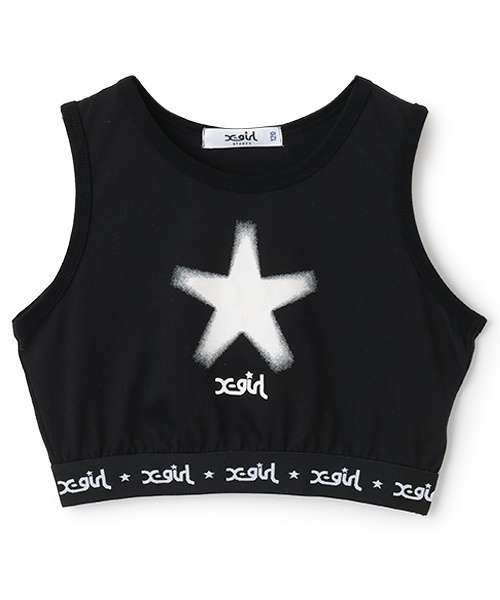 X-girl Stages（エックスガールステージス） タンクトップ 肌着 スター