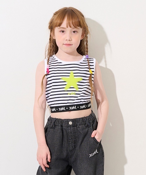 X-girl Stages（エックスガールステージス） タンクトップ 肌着 スター