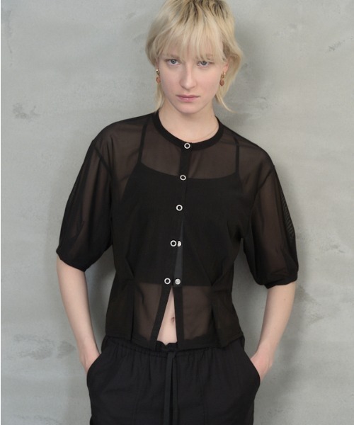 カーディガン Luxe tulle cardigan  リュクスチュールカーディガン レディース