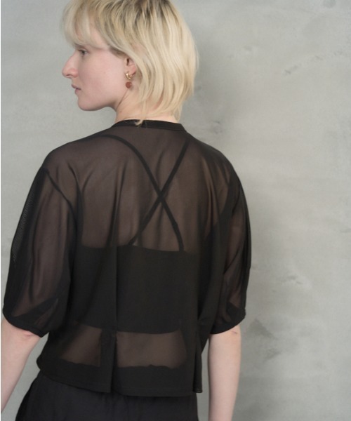 カーディガン Luxe tulle cardigan  リュクスチュールカーディガン レディース Muel Chic カーディガン Luxe tulle cardigan リュクスチュール