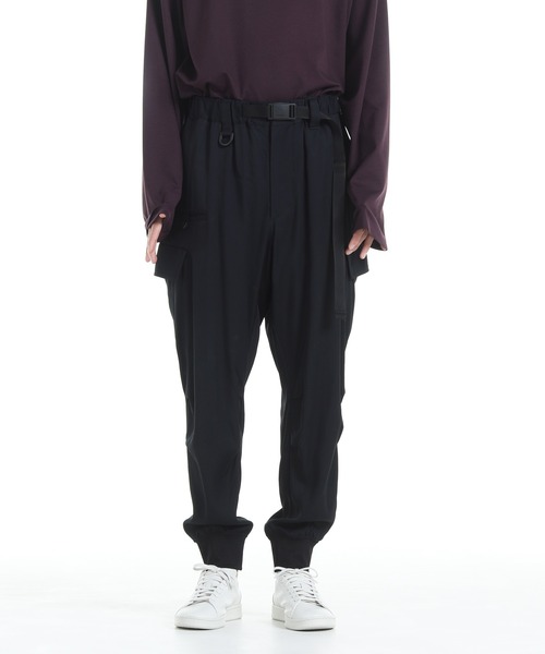 r*︎様 Y-3 黒 カーゴパンツ ゴムウエスト Y-3 カーゴパンツ RAYON TWILL CUFFED PANTS メンズ : ZOZOTOWN Yahoo