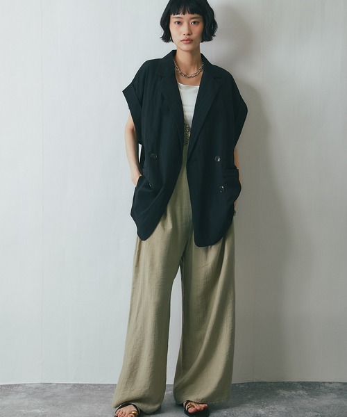 新品✨️BEAUTY&YOUTH Vネックスリーブオールインワン ¥20900 trim_ofalv_item79a9efaea8a911e