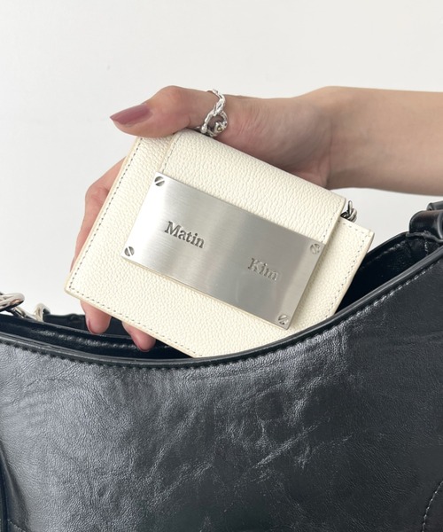 Matin Kim ミニ財布 黒 キルティング　マーティンキム　新品未使用 Matin Kim】ミニウォレット マーティンキム 財布・小物