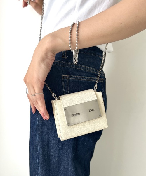 【美品】Matin Kim チェーンウォレット 美品】Matin Kim カードケース/チェーンウォレット/マーティン