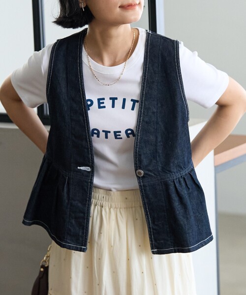 ベスト ジレ SOMETHING × FREAK'S STORE/サムシング 別注 PEPLUM 2WAY BISCHE 25FW/ペプラム2WAYビ