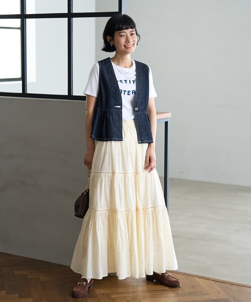 ベスト ジレ SOMETHING × FREAK'S STORE/サムシング 別注 PEPLUM 2WAY BISCHE 25FW/ペプラム2WAYビ FREAK'S STORE ベスト ジレ SOMETHING × STORE/サムシング 別注