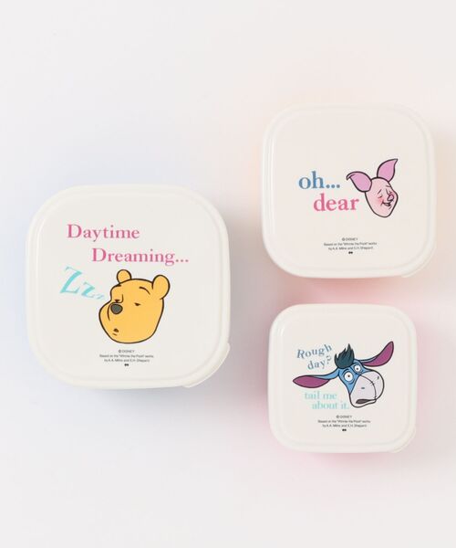 弁当箱 「DISNEY/ディズニー」くまのプーさん SEALED LUNCH BOX SET 3P/ランチボックス シール容器 3個セット POOH | Disney | 09