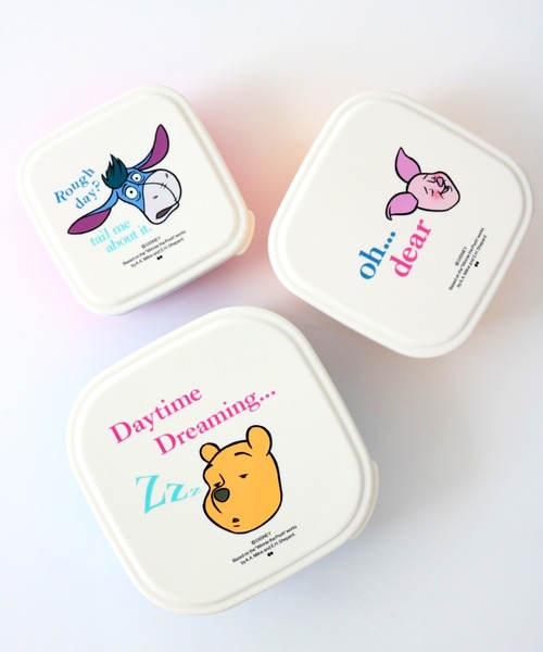 弁当箱 「DISNEY/ディズニー」くまのプーさん SEALED LUNCH BOX SET 3P/ランチボックス シール容器 3個セット POOH | Disney | 02