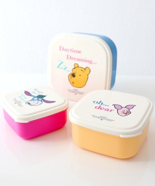 弁当箱 「DISNEY/ディズニー」くまのプーさん SEALED LUNCH BOX SET 3P/ランチボックス シール容器 3個セット POOH | Disney | 03
