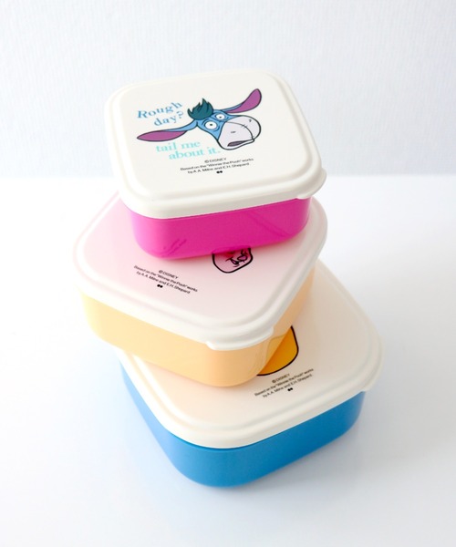 弁当箱 「DISNEY/ディズニー」くまのプーさん SEALED LUNCH BOX SET 3P/ランチボックス シール容器 3個セット POOH | Disney | 05