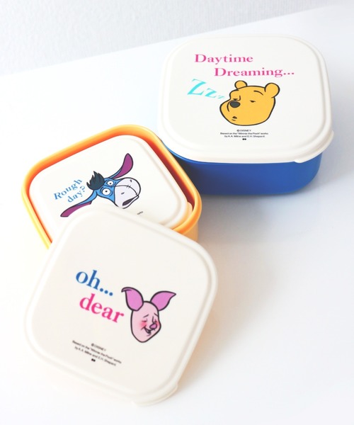 弁当箱 「DISNEY/ディズニー」くまのプーさん SEALED LUNCH BOX SET 3P/ランチボックス シール容器 3個セット POOH | Disney | 06